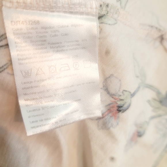 GERARD DAREL VALORA FLORAL-PRINT KNITTED V-NECK SHORT SLEEVE WOMEN'S SIZE MEDIUM - Picture 12 of 16